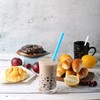 [Individually Wrapped] ANGLED TIPS 100 Pcs Disposable Jumbo Smoothie Straws,