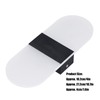 LED Wall Light Acrylic 360° Up Down 6W Warm Modern