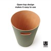Umbra Woodrow 2 Gallon Modern Wooden Trash Can, Wastebasket, Garbage
