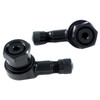 Felgenfactory 2x Motorcycle Aluminium Angle Valve Black 11.3 mm Valves