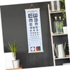PACKOVE 1Set Eye Test Chart Myopia Detection Wall Chart with