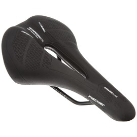 FISCHER R.e.Med MTB Memory Foam Bicycle Saddle for Mountain Bike, Ultralight, Extremely Comfortable, Black