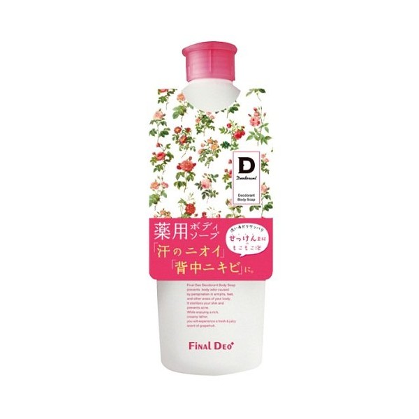 Tokiwa Shokai Final Deo Plus Medicated Deodorant Body Soap, 12.8 fl oz (380 ml)