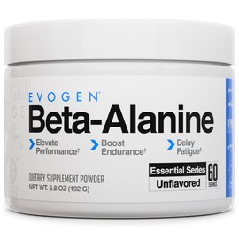 Evogen Beta-Alanina  Beta-Alanine Performance Enhancer, Unflavored, 60 Servings                                                                       