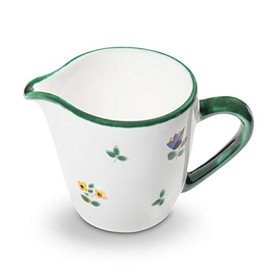 GMUNDNER KERAMIK Milk Jug Gourmet Capacity: 0.2 Litres Scattered Flower Crockery Handmade in Austria
