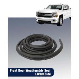 YEBOOCA Front Door Weatherstrip Seal 22766400,LH/RH Weatherstrip Seal Compatible with 2007-2013 Chevy Silverado/GMC Sierra 1500,2007-2014 Chevy Silverado/GMC Sierra 2500HD 3500HD Crew Cab/Regular Cab