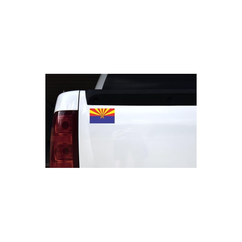 StickerTalk Arizona State Flag Vinyl Sticker, 5 inches by 3
