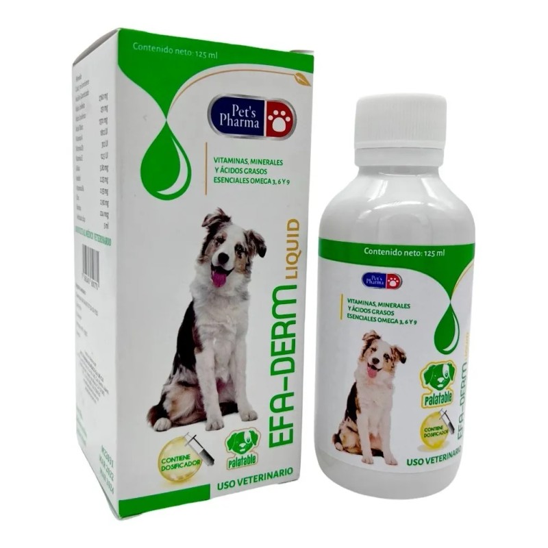 Efa-derm Perros Y Gatos Liquid 125 Ml Piel Y Pelo
