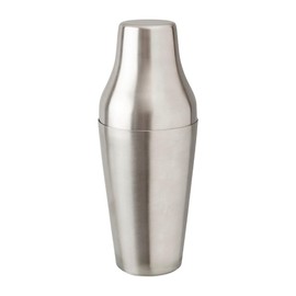 Beaumont Mezclar French Cocktail Shaker Satin 650ml - Two-Piece Stainless Steel Design, Dishwasher Safe, Signature Clunk Sound for Bars and Restaurants