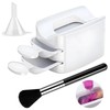 Nail Dip Powder Tray | Portable Double Layer Powder Tray,Glitter