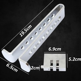 Bohaner Car Pedal Lock Clutch/Brake Security Lock Anti-Theft for Cars Stainless Steel 8 Holes Automobile Hidden Brake Throttle Pedal Locks with 3 Keys