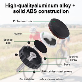 Rbleote Waterproof Bicycle Mount for AirTag, Under Bicycle Saddle with Anti-Theft Protection, Compatible with Mountain Bikes, Road Bikes (Tracker Not Included)