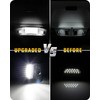 RUXIFEY Luces LED para placa de matrícula con enchufe compatible