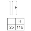 SANEI PH70-64-25 Drain Parts, Single Brim Straight Tube, For Metal