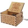 Huntmic Queen Wood Music Boxes, Antique Engraved Musical Boxes Case
