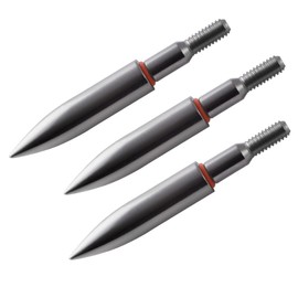 Archery Field Points,Various OD,100/125/150/175/200 Grains,Easy Pull Various, Stainless Steel Screw in Archery Field Tips(1 Dozen 12 PCS) (19/64″-9, 175Grains)