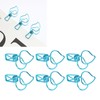 100pcs Binder Clips Cute Cartoon Peach Shape Metal Hollow Tail