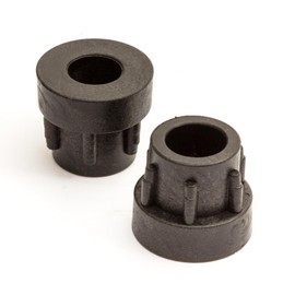 2x Plastic Reducer Bushes 1" / 25mm to 1/2" / 13mm Axle Bore Wheelbarrow Barrow
