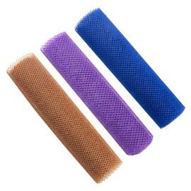 Nicear 3PCS African Net Sponge 80 x 30 cm African Net Exfoliating Sponge African Exfoliating Net African Body Scrub Net Back Scrubber