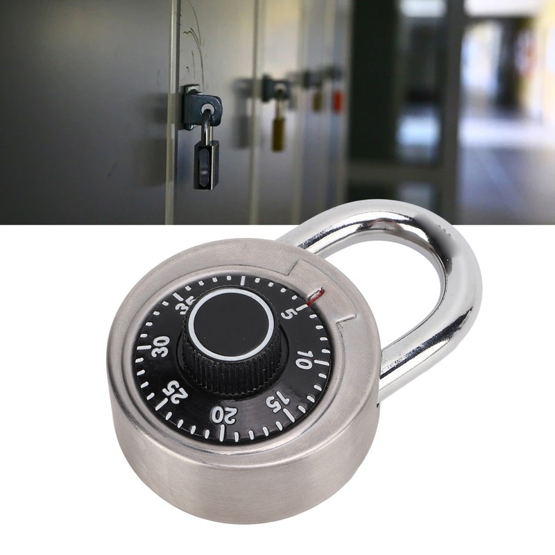 Dial Combination Lock Heat Treatment Hardened Steel Security Waterproof for