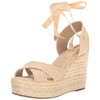 Sam Edelman Vaughn Wedge Sandal Natural 8.5 Medium