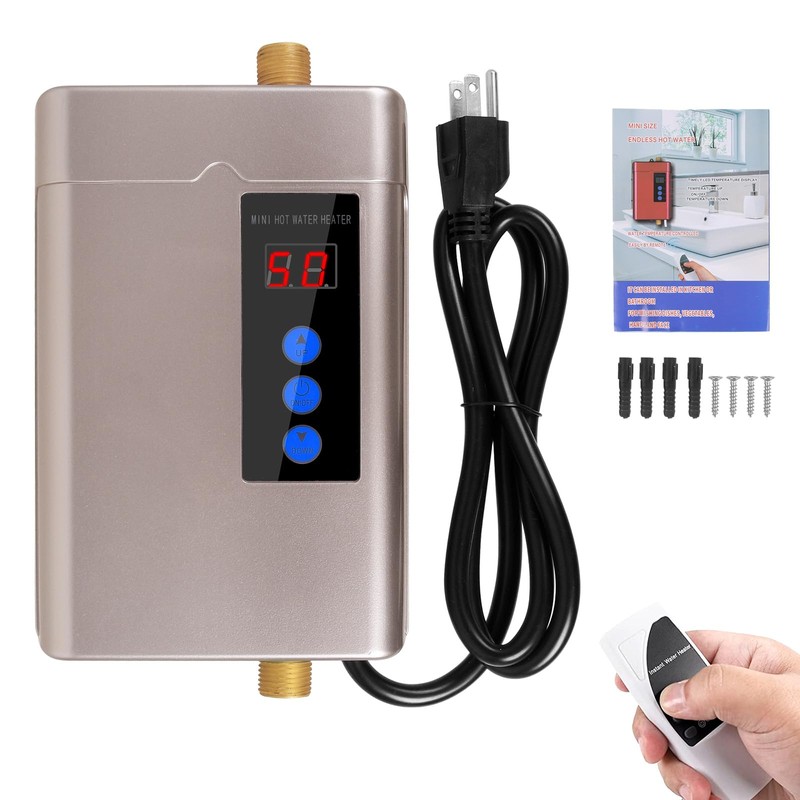 Electric Tankless Water Heater, Small Instant Hot Water Heater for