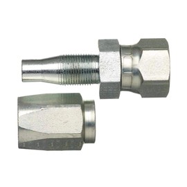 Gates 8C5E-8RFJSX Field Attachable for C5E Hose, Dual Seat Female JIC 37/SAE 45 Flare Swivel, Steel, 13/32" ID (Pack of 5)