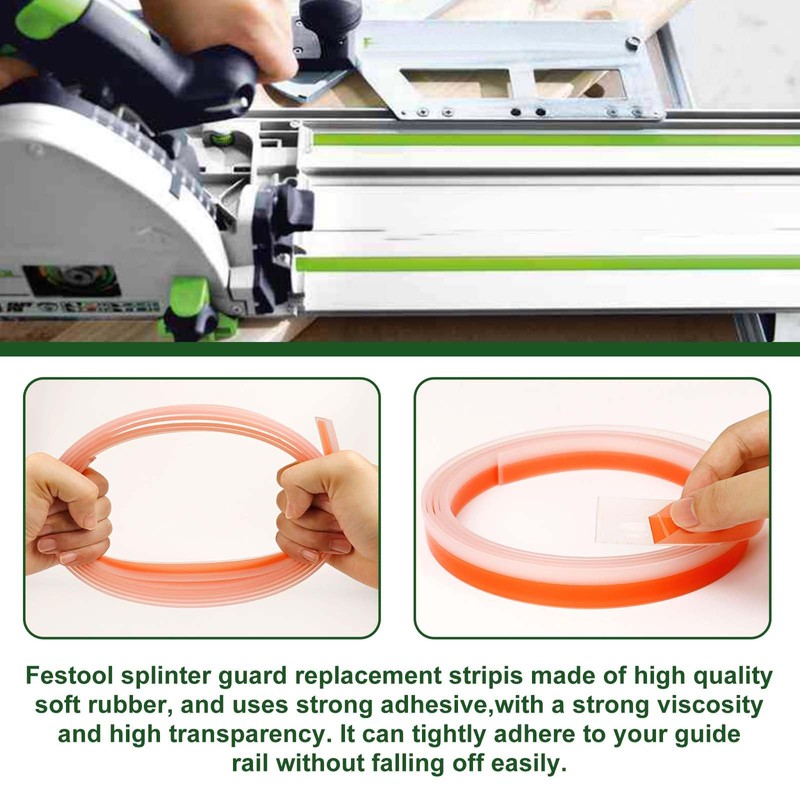 495209 track saw guide rail splinter guard fit for festool