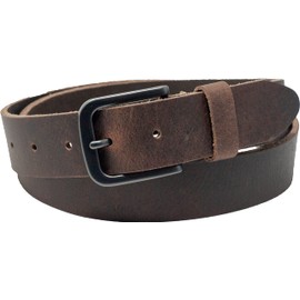 Ashford Ridge England Mens Fashion 34mm (1.25") Real Leather Trouser Belt - Vintage Brown 4XL