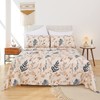 JSD Boho Floral Printed Sheet Set Full Size, 4 Piece,