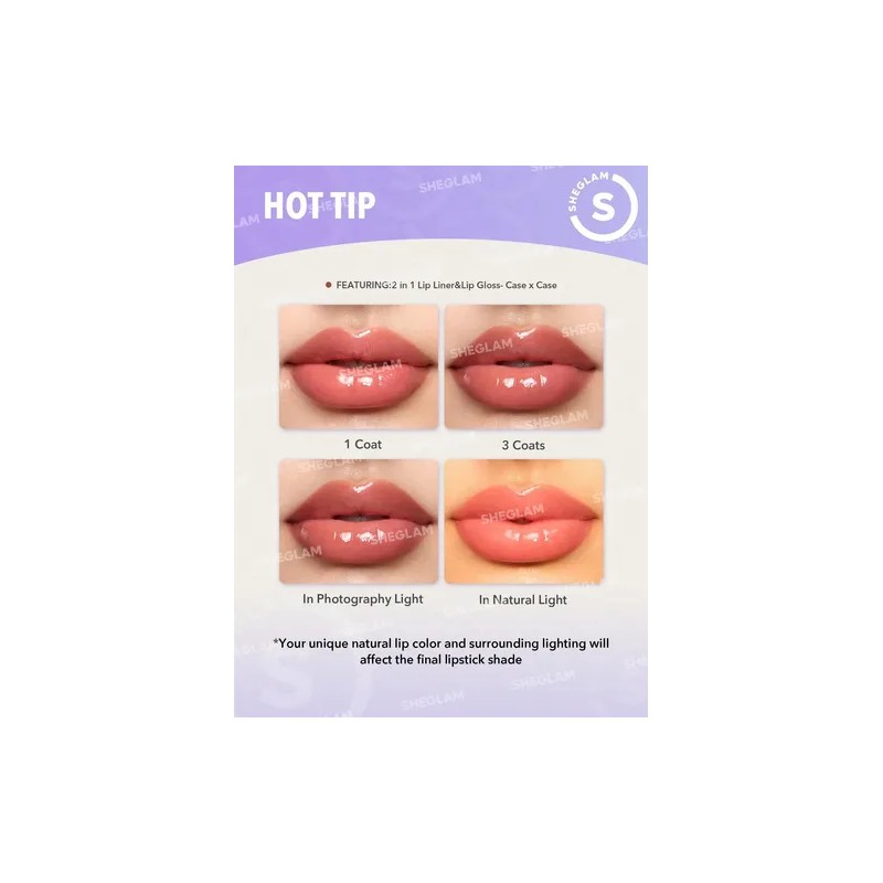 Sheglam Lip Rules Lápiz Y Gloss Labial - By The
