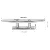 5in Boat Low Flat Cleat 316 Stainless Steel Marine Ship