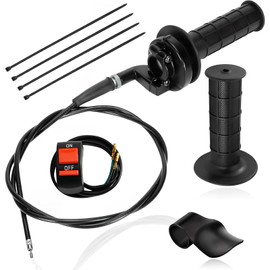 22mm Mini Bike Throttle Cable Twist Handle Grip Assy for Coleman CT200U CT200U-EX BT200X Predator 212cc Baja DB30 Warrior MB200 Massimo Motovox 196cc 200cc 6.5hp 7/8" ATV Accessories