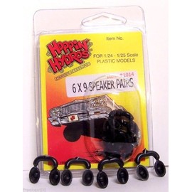 Hoppin Hydros 4 Black 6x9 Speakers (for Hobby Model Kits) 1/24 1/25 Scale