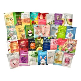 Lote De 30 Mascarillas Surtidas Coreanas Hidratantes Facial