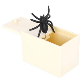 Spider Prank Box Toy Spider in a Box Prank Simulation Fake Wooden Spider Box Funny Trick Prank Funny Joke Toy Gift for Kids
