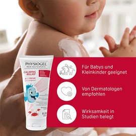 PHYSIOGEL Calming Relief A.I. Creme 100 ml - Kids Edition - beruhigende Hautcreme für empfindliche Haut - regenerierende Körpercreme bei Juckreiz und Reizungen der Haut