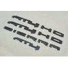 GMC 4PCS Matte Black Red AT4 HD Emblems Sierra Letters