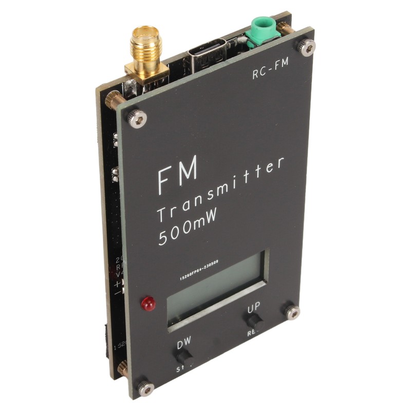500mW FM Transmitter with LCD Screen 2000M 500mW 88‑108MHz FM