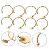 TEHAUX 10pcs Adjustable Blanks Bezel Holders for Jewelry Making Bases