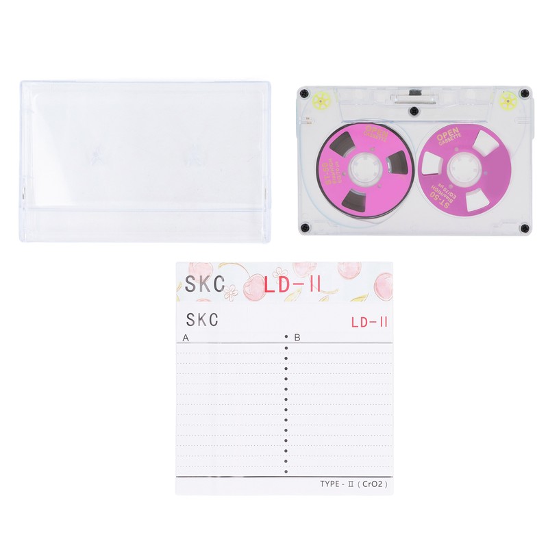 Blank Cassette Tapes for Recording Audio Tapes Low Noise High
