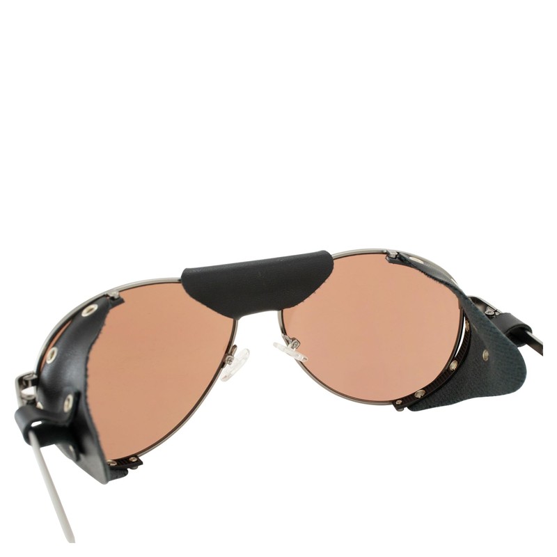 Global Vision Aviators Motorcycle Sunglasses w/Side Shields Gunmetal Frames w/Driving