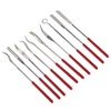 Yakamoz 10 Pcs Assorted Mini Diamond File Set Flat Needle