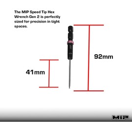 MIP .050 Standard RC Hex Bit 9200S – Hex Head Allen Wrench Drill Tools and Tool Bits for Screwdrivers, Electric Screwguns, and Power Drills For RC Cars - Made in USA