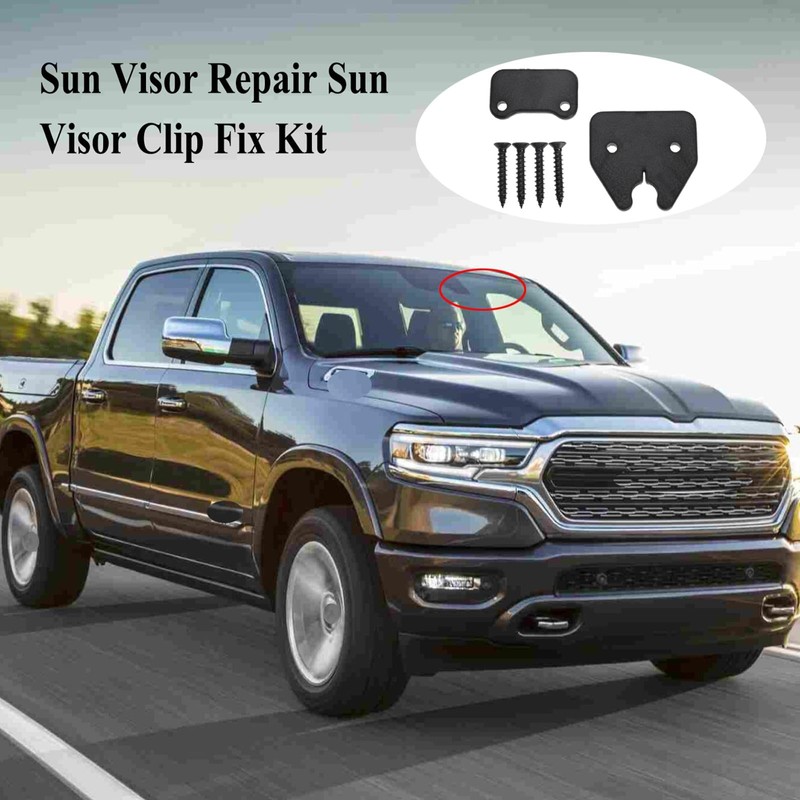 Sun Visor Repair Kit Compatible with Dodge RAM 1500 Trucks