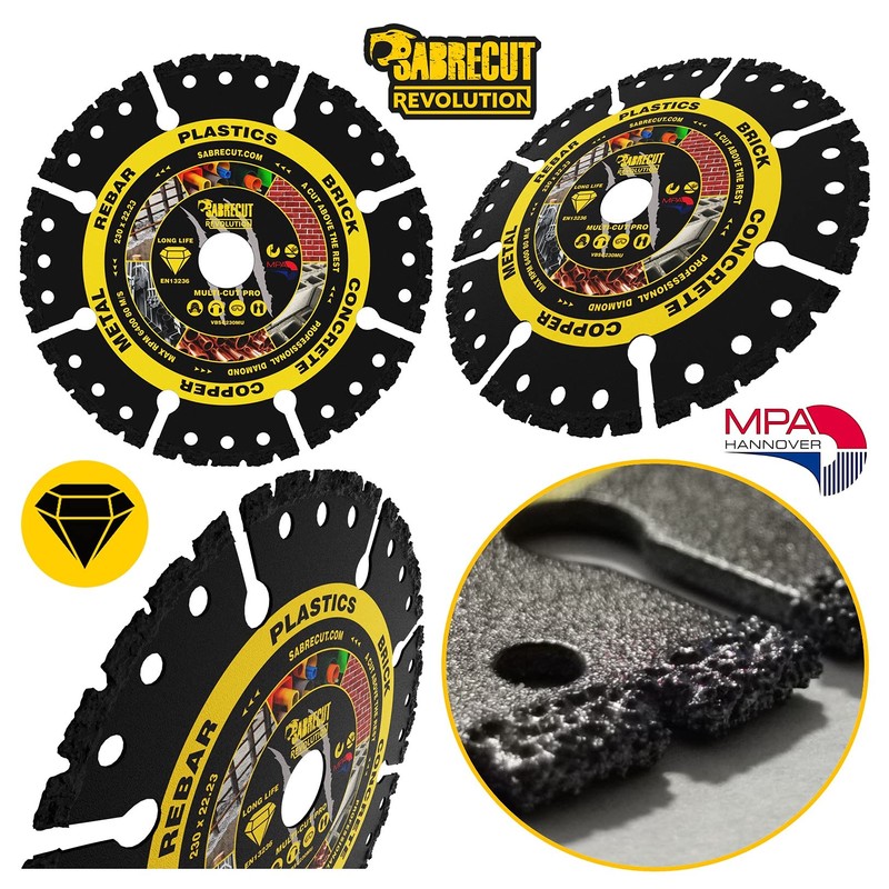 1 x SabreCut VBSC230MU 230mm (9 inch) x 22.23mm Bore