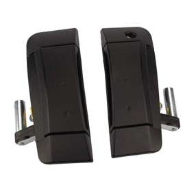 Dasbecan 1 Pair Left Driver and Right Passenger Side Exterior Door Handle Kit Replacement Compatible with Nissan 350Z 2003-2009 Replaces# 80607-CD41E 80607-CD400 (Black)