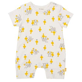 Kite Baby Pup and Duck Romper | Organic | Cream | Newborn-24 Months