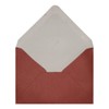 25 Cardinal Red Business Card Pearl Envelopes - 62mm x