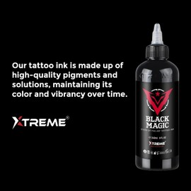 Xtreme Tattoo Ink, Versatile Medium Viscosity for Precision Tattooing, Rich Hue, Quick Healing, Acrylic-Free, Water Based, Highest Safety Standards - Ready-to-Use Tattoo Ink (Mauvelous, 4 oz)